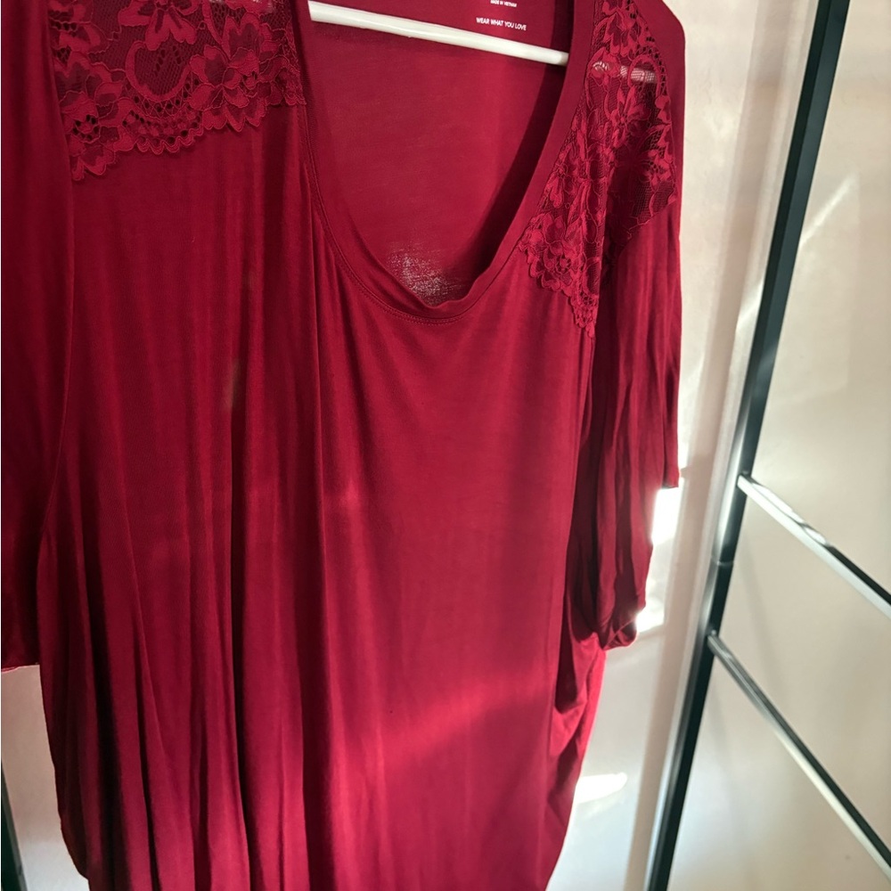 Torrid Super Soft Knit Top in Rich Red